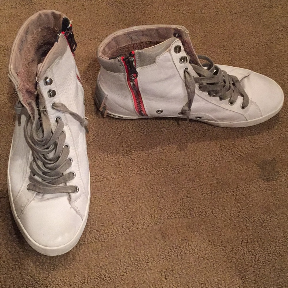 White sneakers